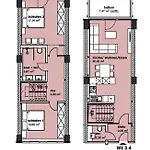 Prora - Familienfreundliche Ferienwohnung mit Balkon, Waschmaschine, Trockner und Gemeinschaftssauna - Dünenheide 3,4 Binz