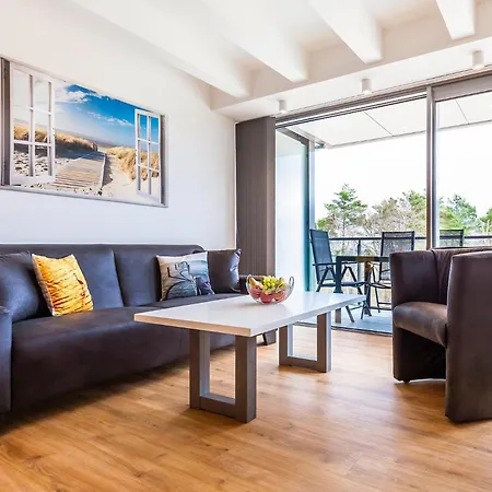 Apartment Prora - Familienfreundliche Ferienwohnung mit Balkon, Waschmaschine, Trockner und Gemeinschaftssauna - Dünenheide 3,4 *